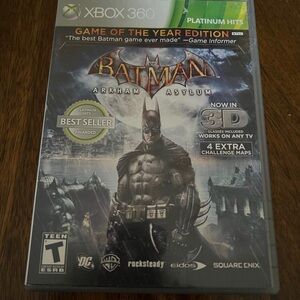 Batman: Arkham Asylum - 360 Platinum Hits Edition XBOX 360 w/ Arkham City Code